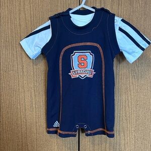 Adidas Kids Navy and White Syracuse Bodysuit